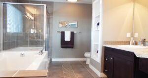design of a bathroom