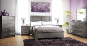 grey bedroom side tables