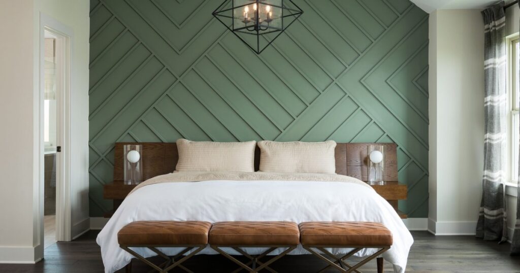 bedroom feature wall