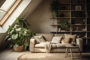 indoor plants in living room
